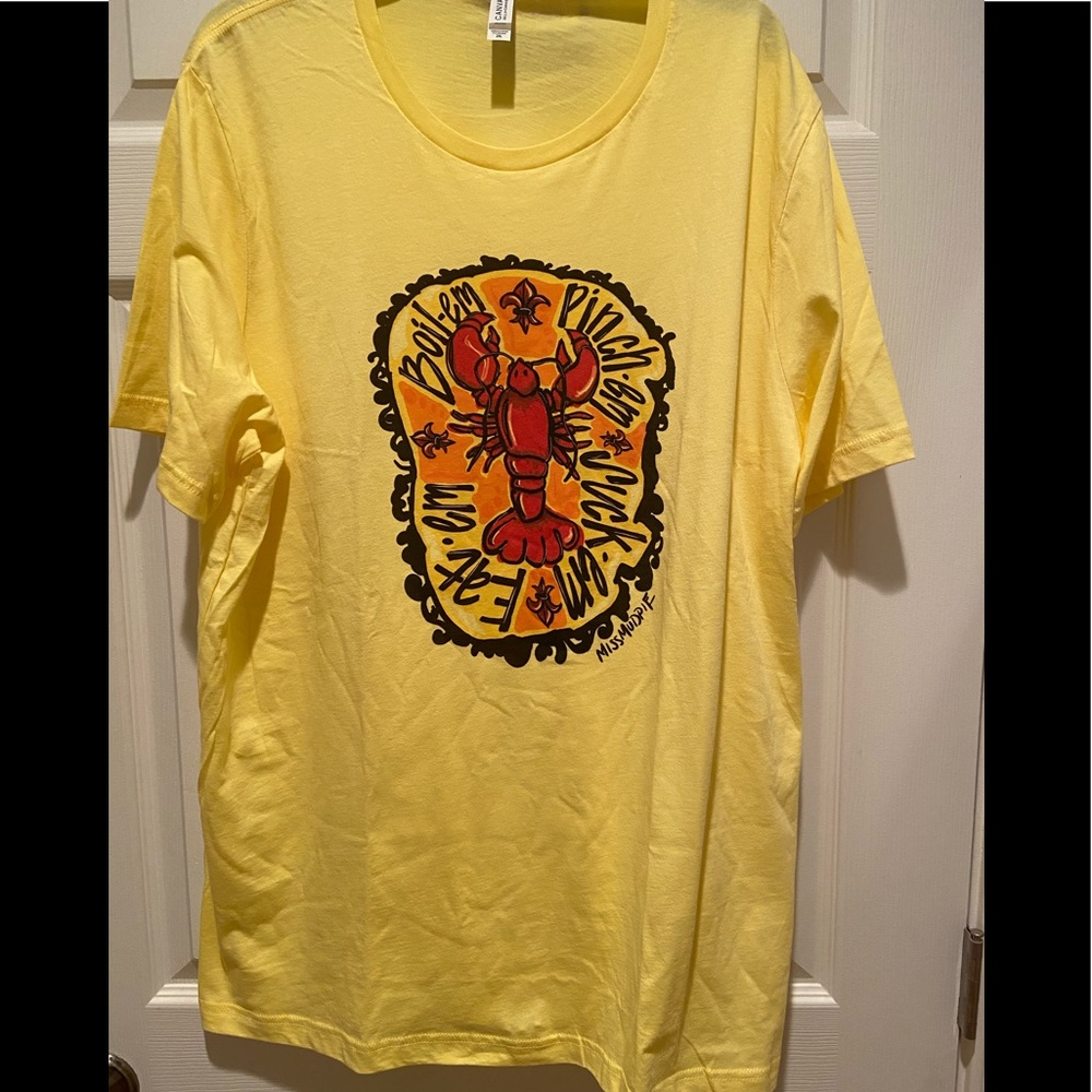 New! Crawfish 🦞 T-shirt sz 2XL